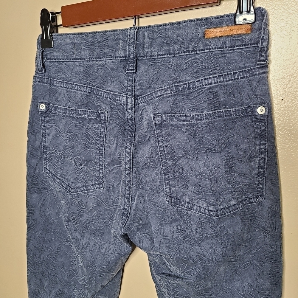Anthropologie Pilcro & the Letterpress Floral Print High Rise Skinny Jeans